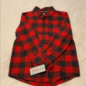 Boys plaid long sleeve shirt